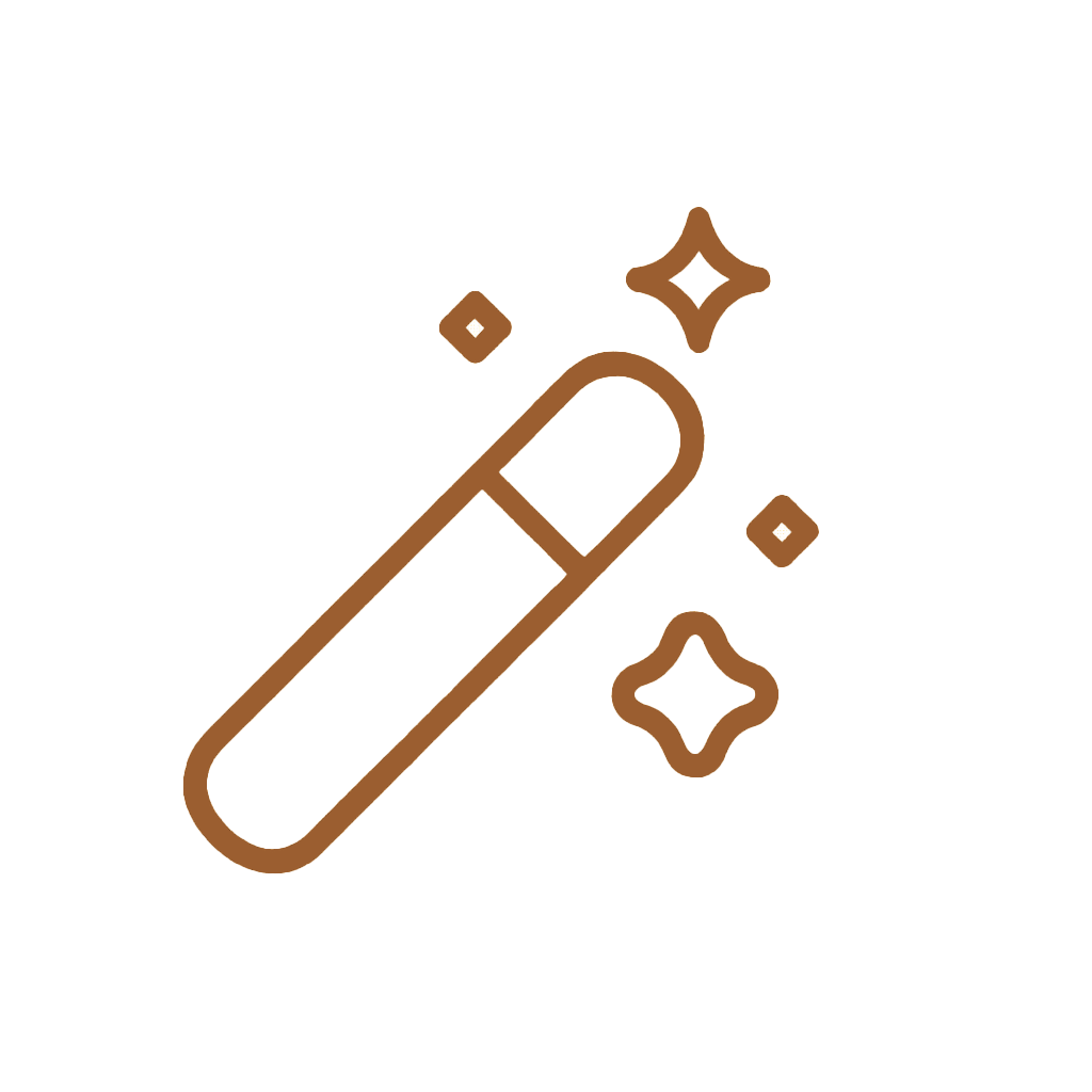 Magic wand icon representing AI titles & summaries