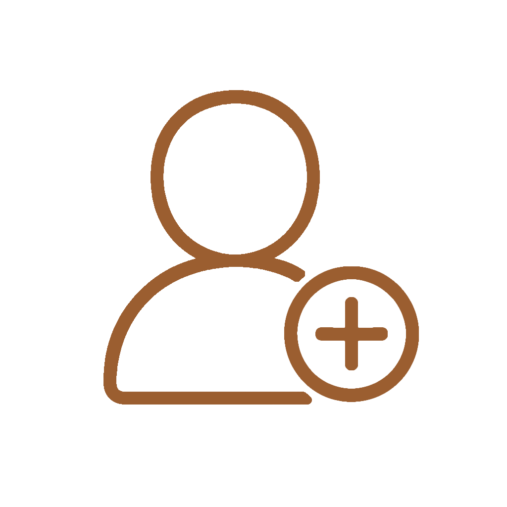 Add user icon representing profiles and accounts